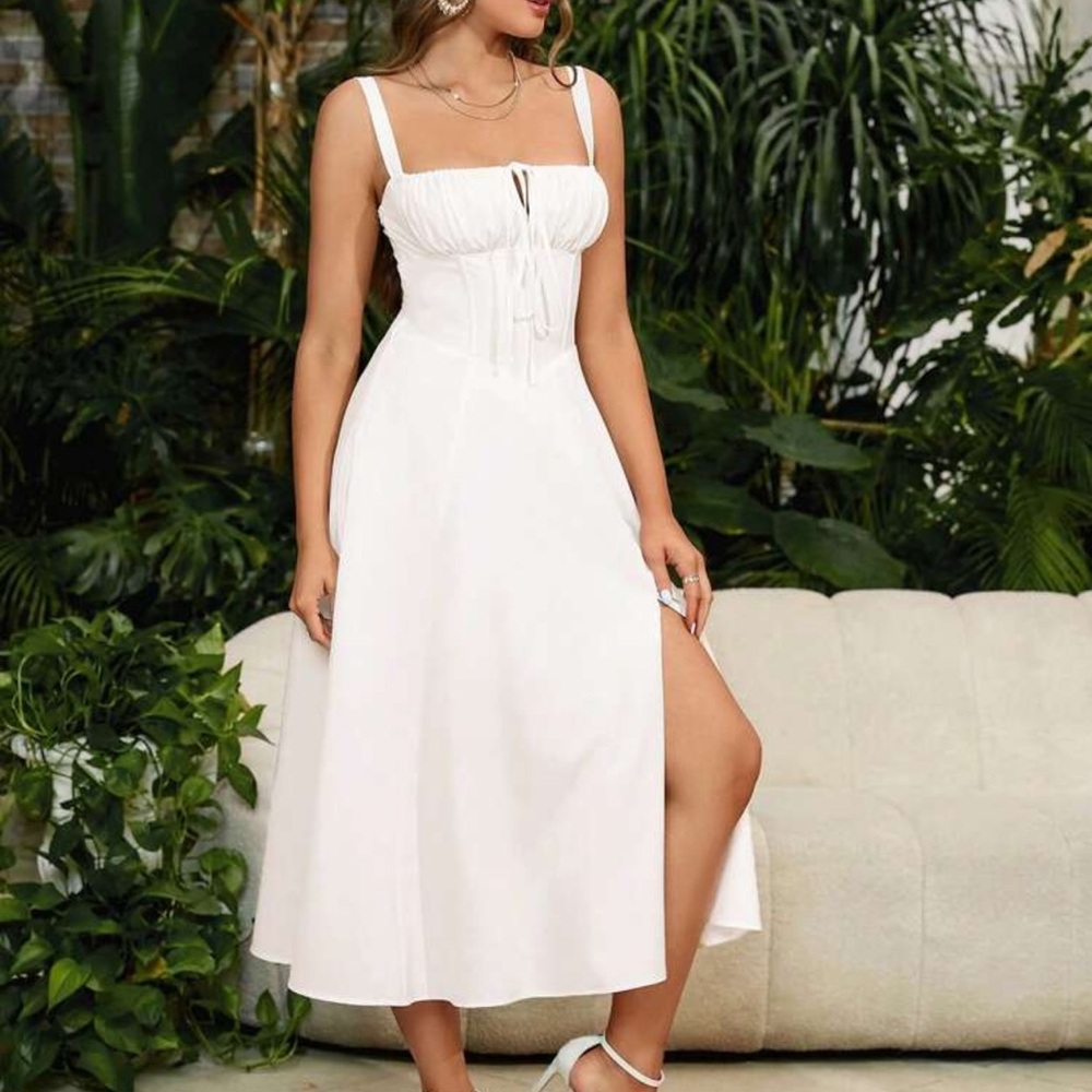 Viral Milkmaid Corset Dress NEW
